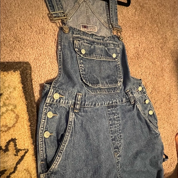 SOLD*** S SQZ Overalls Vintage Faded Denim Light Wash - Picture 6 of 9